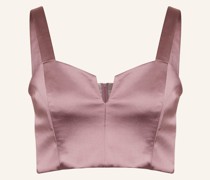 Cropped-Top aus Satin