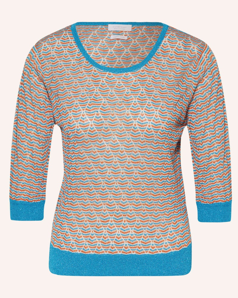 Rich&Royal Damen Pullover mit Glitzergarn und 3/4-Arm