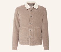 Cord-Overjacket ROGAL mit Kunstfell