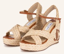 Wedges DELLENA 100 - HELLBRAUN/ COGNAC