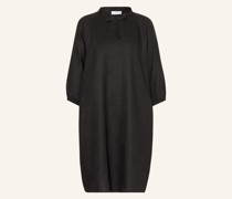 Leinenkleid mit 3/4-Arm