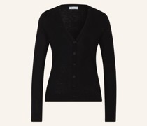 Strickjacke mit Cashmere und Schmucksteinen