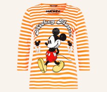T-Shirt mit 3/4-Arm und Schmucksteinen