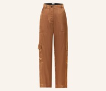 Cargohose aus Satin