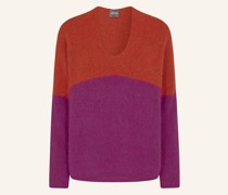 Oversized-Pullover mit Alpaka