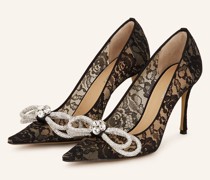 Pumps DOUBLE BOW mit Schmucksteinen