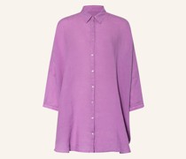 Oversized-Leinenbluse