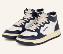 Hightop-Sneaker - WEISS/ DUNKELBLAU