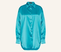 Oversized-Hemdbluse aus Seide