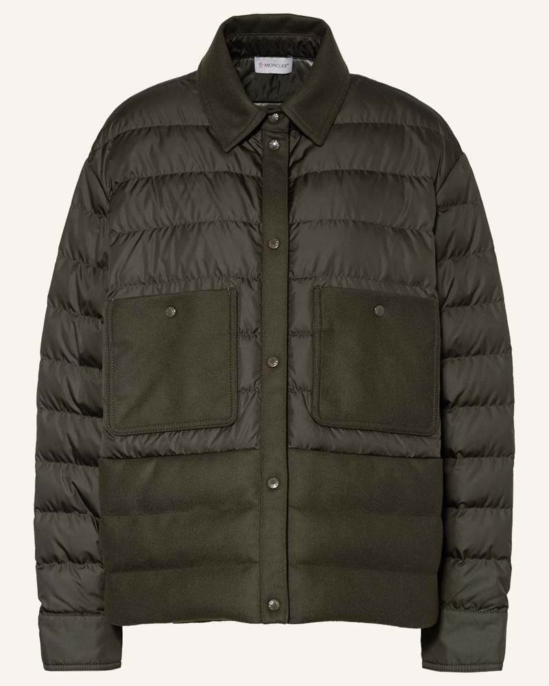 Moncler Damen Daunenjacke im Materialmix