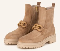 Biker Boots - CAMEL