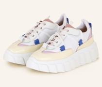 Sneaker BLONDIE - WEISS/ HELLGELB/ ROSA