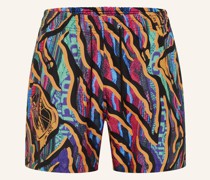 Badeshort mit Tierdruck Strickmuster DE CONCINI