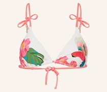 Triangel-Bikini-Top TROPICAL mit Schmuckperlen