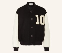 Blouson im Materialmix