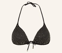 Triangel-Bikini-Top mit Schmucksteinen