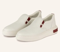Slip-on-Sneaker MYA - CREME/ DUNKELROT
