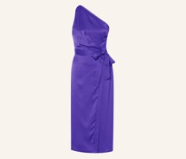 One-Shoulder-Kleid FLORA aus Satin