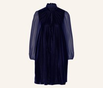 Samtkleid FAYE im Materialmix