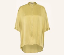 Satinbluse mit 3/4-Arm