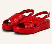 Plateau-Sandalen FORLI - ROT