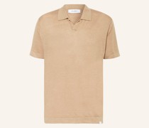 Strick-Poloshirt ELBA aus Leinen