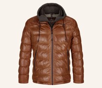 Lederjacke MSCALLISTO im Materialmix mit DUPONT™