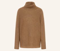 Rollkragenpullover mit Pailletten