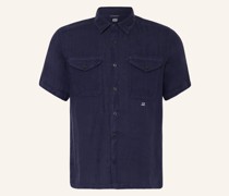 Kurzarm-Hemd Regular Fit aus Leinen