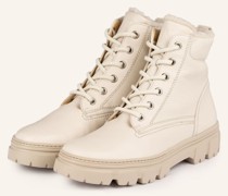 Schnürstiefeletten - BEIGE