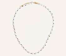 Kette PEARL & BLACK ONYX SHORT NECKLACE by GLAMBOU
