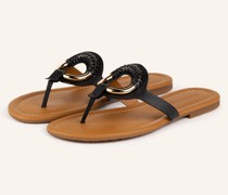 Zehentrenner HANA - COGNAC/ SCHWARZ