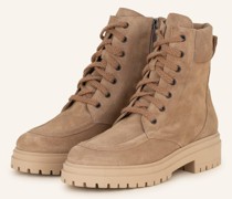 Schnürstiefel - CAMEL