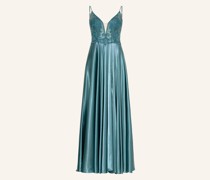 Abendkleid mit Spitze und Pailletten
