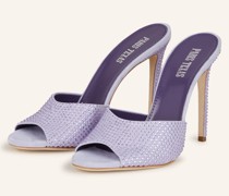 Mules HOLLY mit Schmucksteinen - HELLLILA