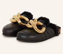 Pantoletten CHAIN - SCHWARZ/ GOLD