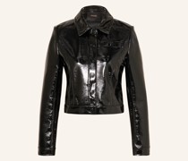 Jacke in Lederoptik