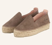 Plateau-Espadrilles - HELLBRAUN