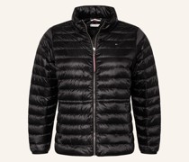 Daunenjacke mit abnehmbarer Kapuze