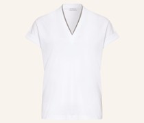 T-Shirt mit Schmucksteinbesatz