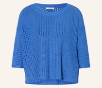 Pullover mit Leinen und 3/4-Arm