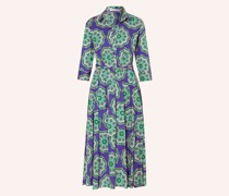 Hemdblusenkleid mit 3/4-Arm