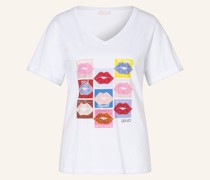 T-Shirt mit Schmucksteinen