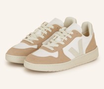 Sneaker V-10 - WEISS/ BEIGE