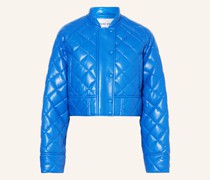 Cropped-Steppjacke AVA in Lederoptik