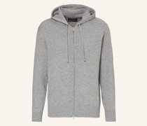 Kapuzen-Strickjacke