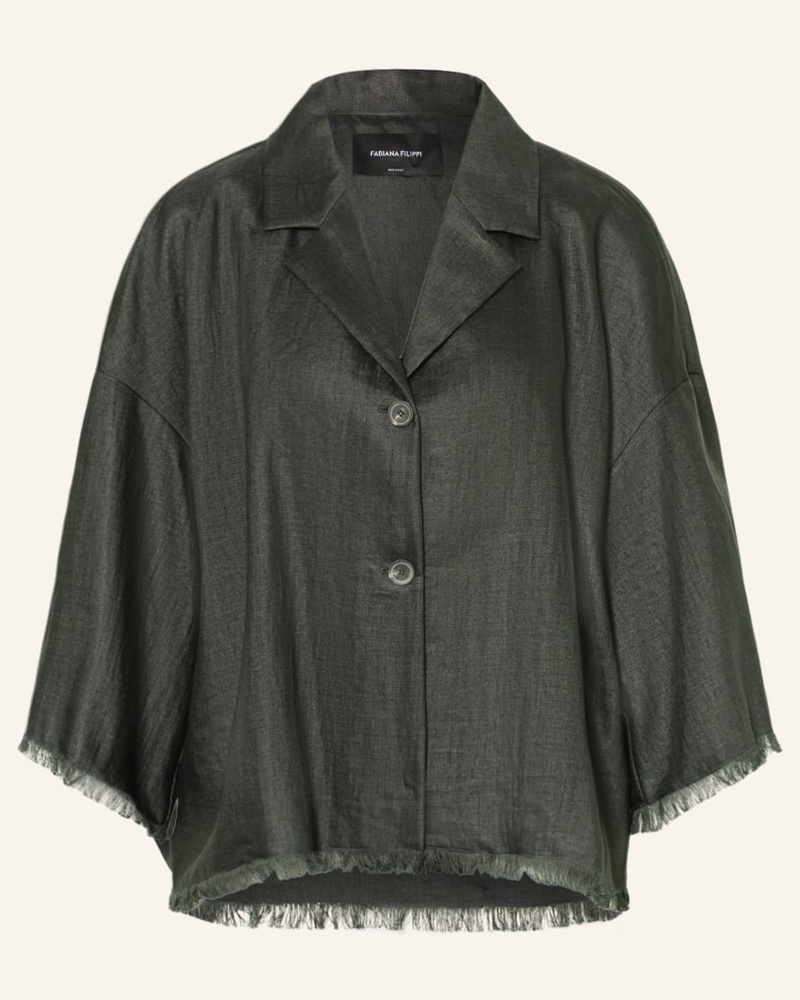 Fabiana Filippi Damen Blazer mit Leinen