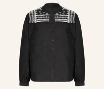 Bluse mit Schmuckperlen