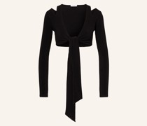 Cropped-Longsleeve CAMILLE mit Cut-outs