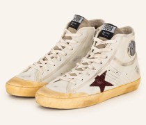 Hightop-Sneaker FRANCY - WEISS/ DUNKELROT